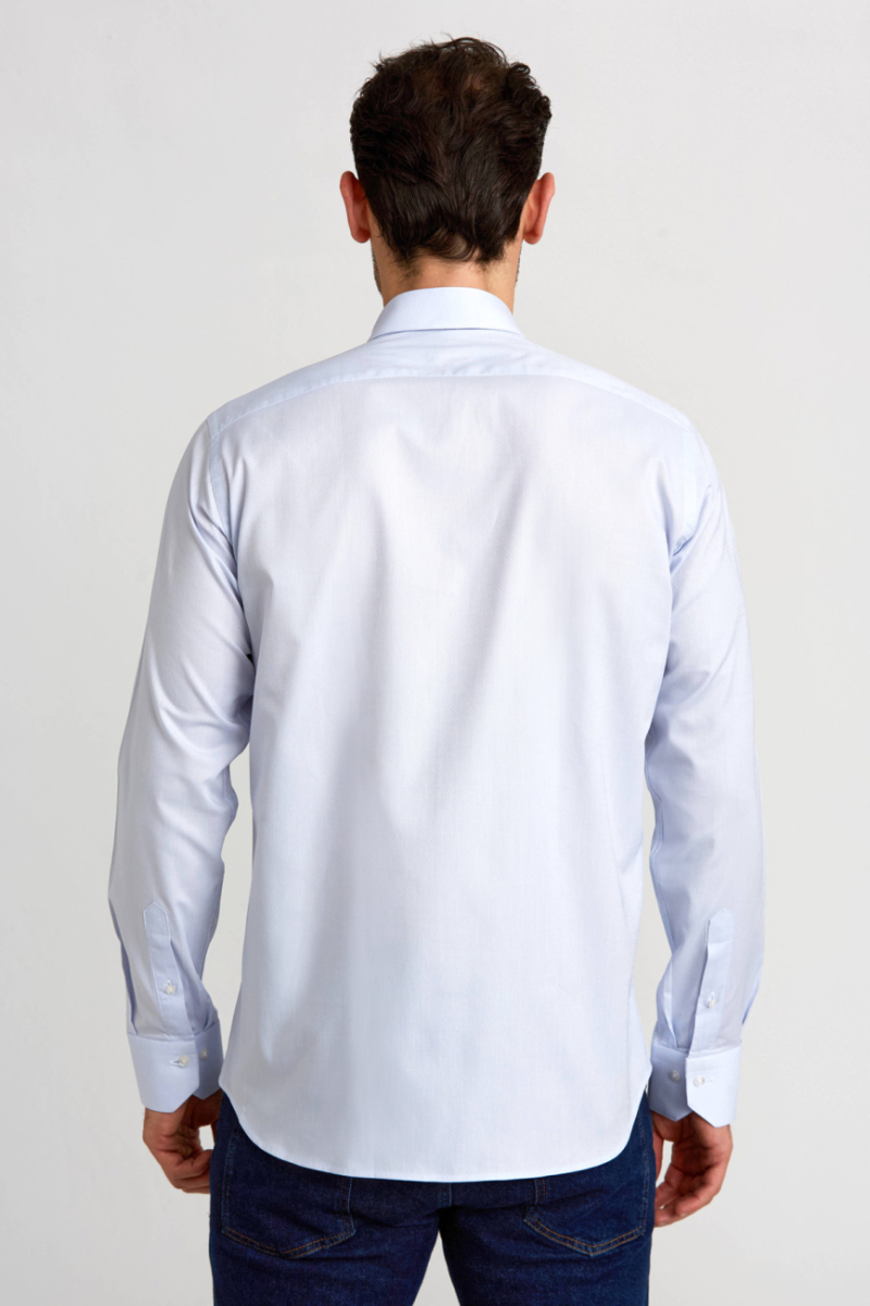 Regular Fit Klasik Gri Basic Erkek Gömlek (1)