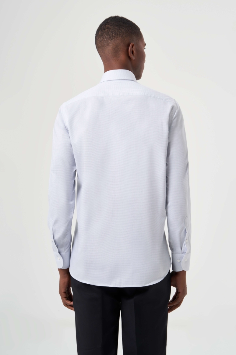 Regular Fit Klasik Gri Erkek Gömlek (1)