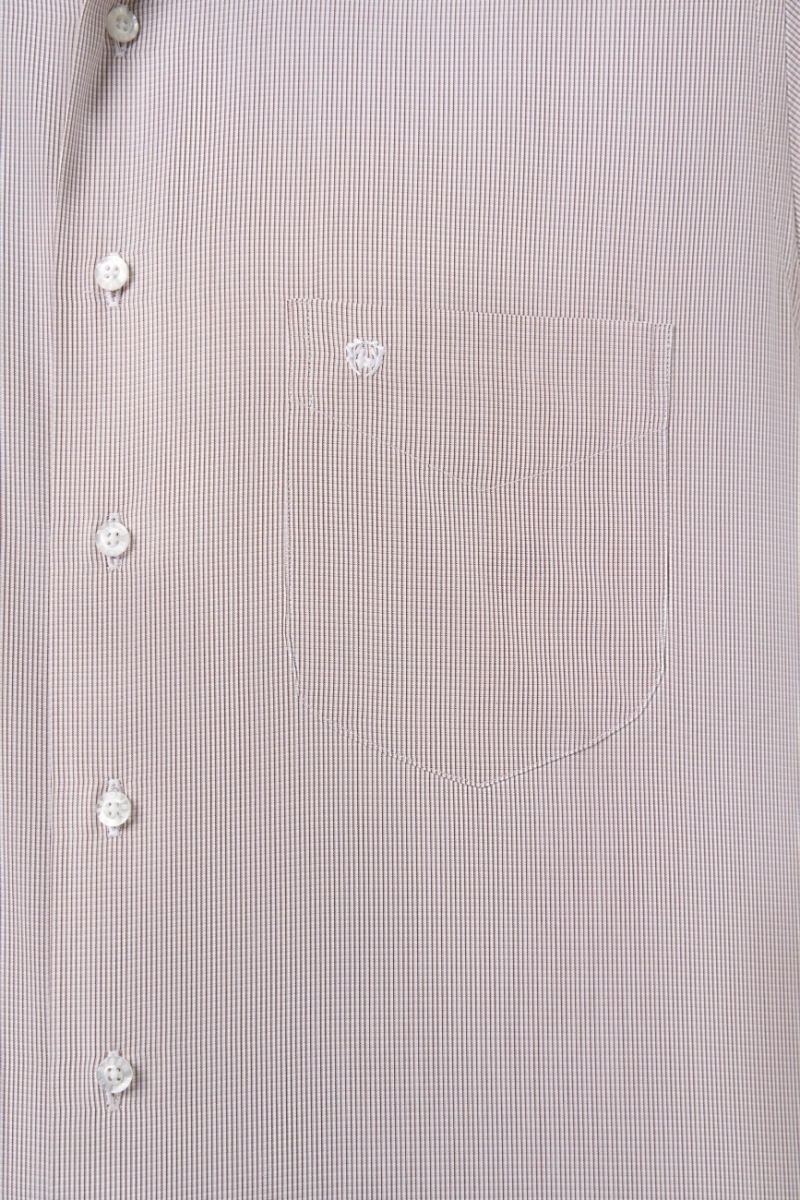 Regular Fit Klasik Kahve Erkek Gömlek - 3