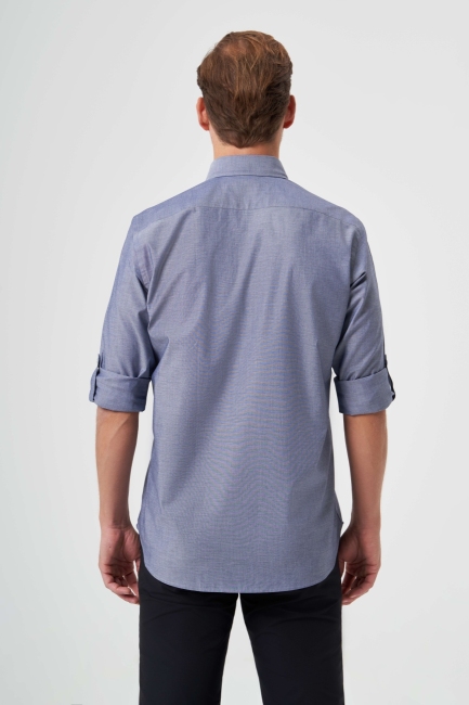 Regular Fit Men's Gray Sport Shirt (1)