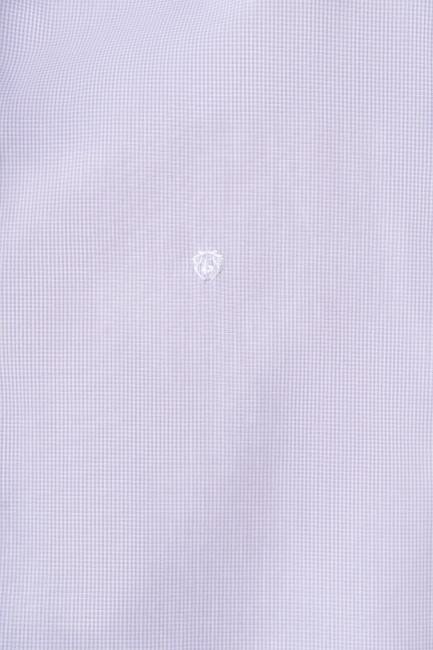 Regular Fit Lila İtalyan Yaka Klasik Erkek Gömlek - 3