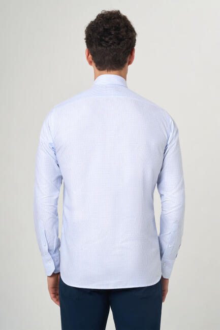 Regular Fit Blue Sport Men's Shirt - 2