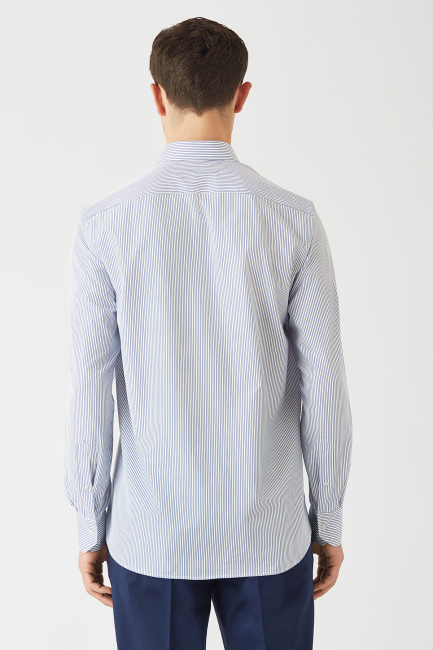 Regular Fit Blue Sport Men's Shirt - 2