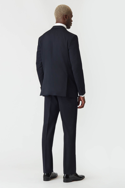 Regular Fit Mono Yaka Lacivert Erkek Smokin Takım (1)