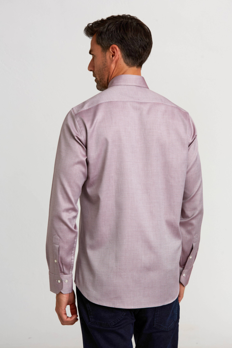 Regular Fit Paşa Yaka Kırmızı Spor Erkek Gömlek (1)