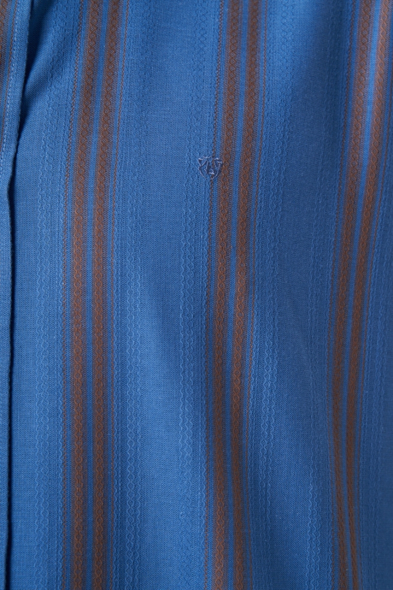 Regular Fit Paşa Yaka Kol İçi Apoletli Açık Mavi Erkek Gömlek - 3