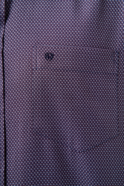 Regular Fit Paşa Yaka Lila Basic Spor Erkek Gömlek - 3