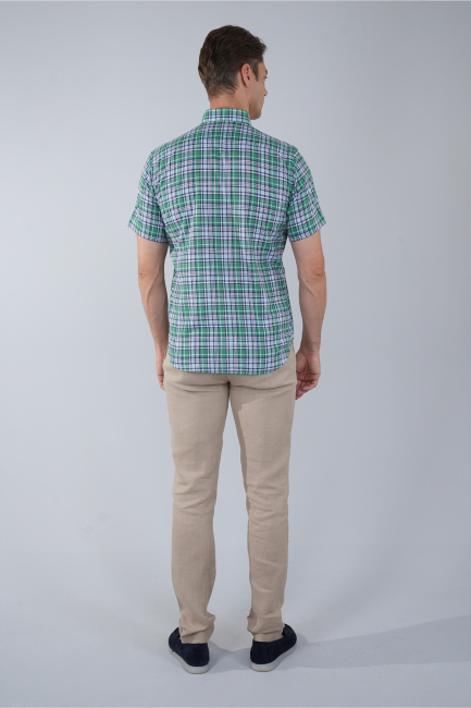 PASHA COLLAR REGULAR FIT UK SHIRT T. POCKET GREEN (1)