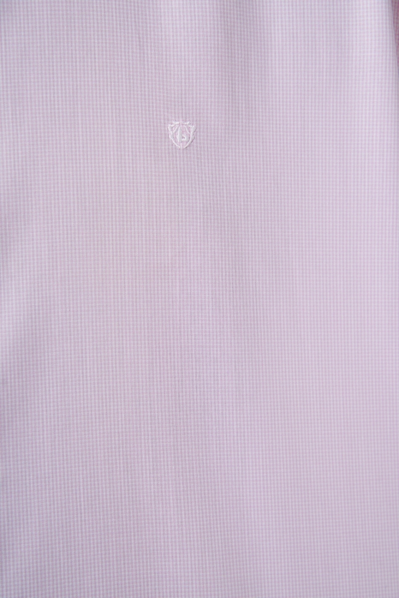 Regular Fit Pembe İtalyan Yaka Klasik Erkek Gömlek - 3