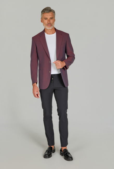 REGULAR FİT TORBA CEP CEKET Bordo - 