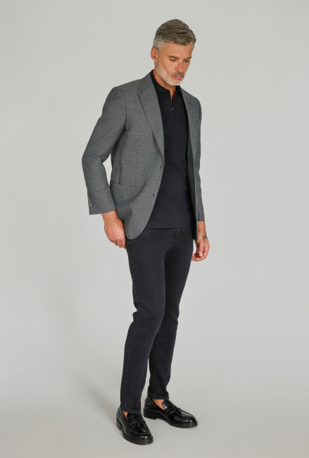 REGULAR FİT TORBA CEP CEKET Sıyah - (1)