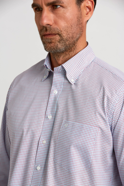 Regular Fit Turkuaz Basic Erkek Gömlek - 4