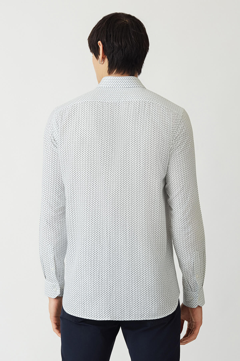 Regular Fit Yeşil Paşa Yaka Spor Erkek Gömlek (1)