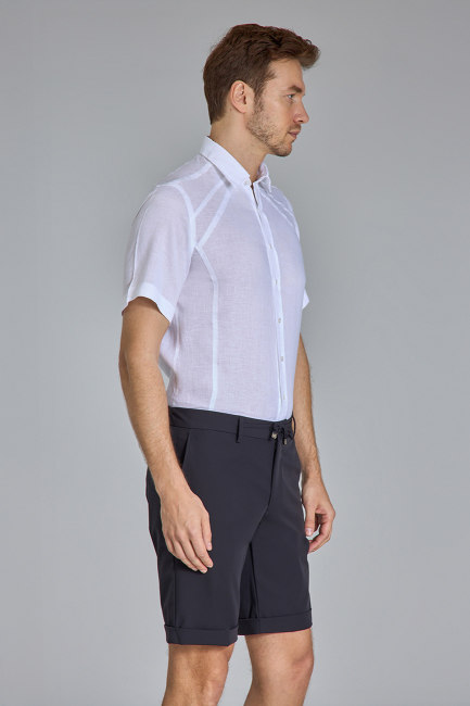 Jogger 4 Cep Lacivert Spor Erkek Şort - 4