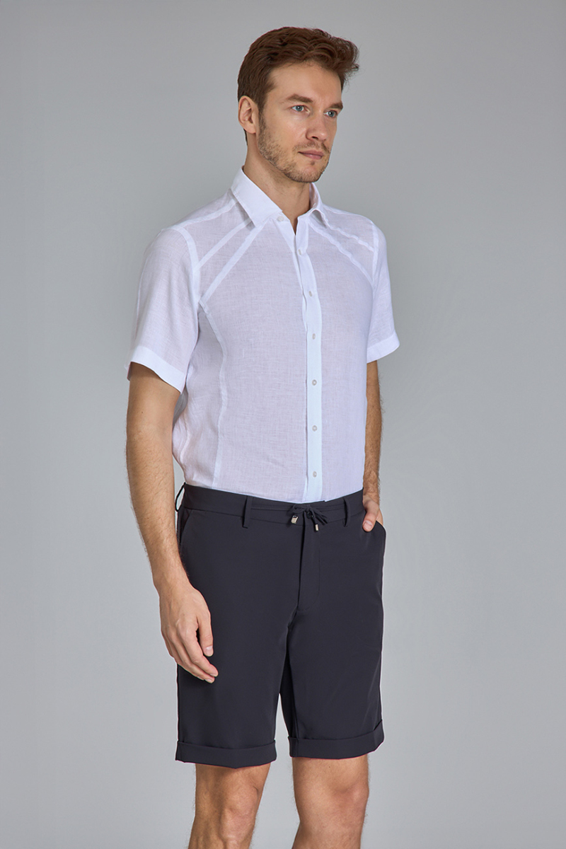 Jogger 4 Cep Lacivert Spor Erkek Şort - 5
