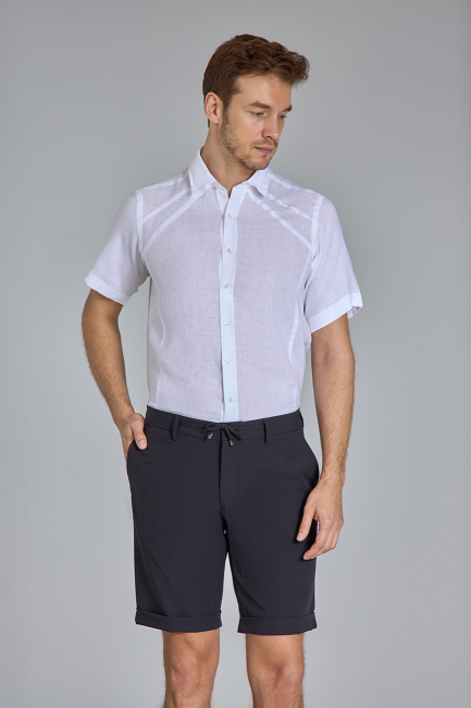 Jogger 4 Cep Lacivert Spor Erkek Şort - 6