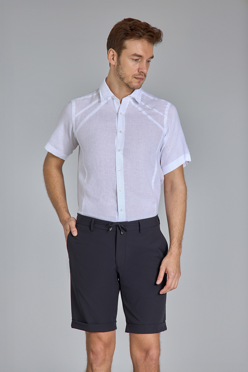Jogger 4 Cep Lacivert Spor Erkek Şort - 6
