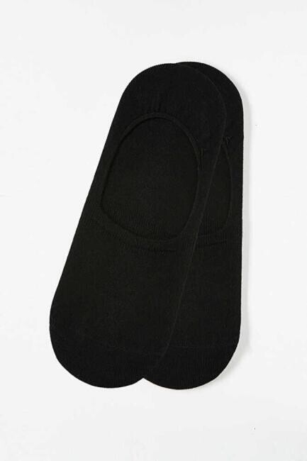 Siyah Bambu Suba Babet Düz Erkek Çorap 