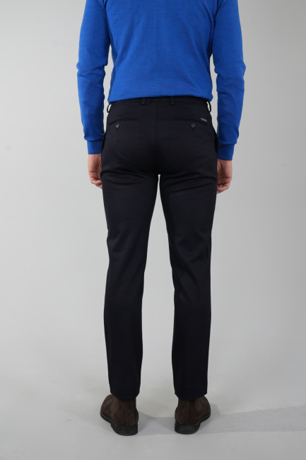 Siyah Doğal Pamuk Lastikli Jagger Pantolon - 2