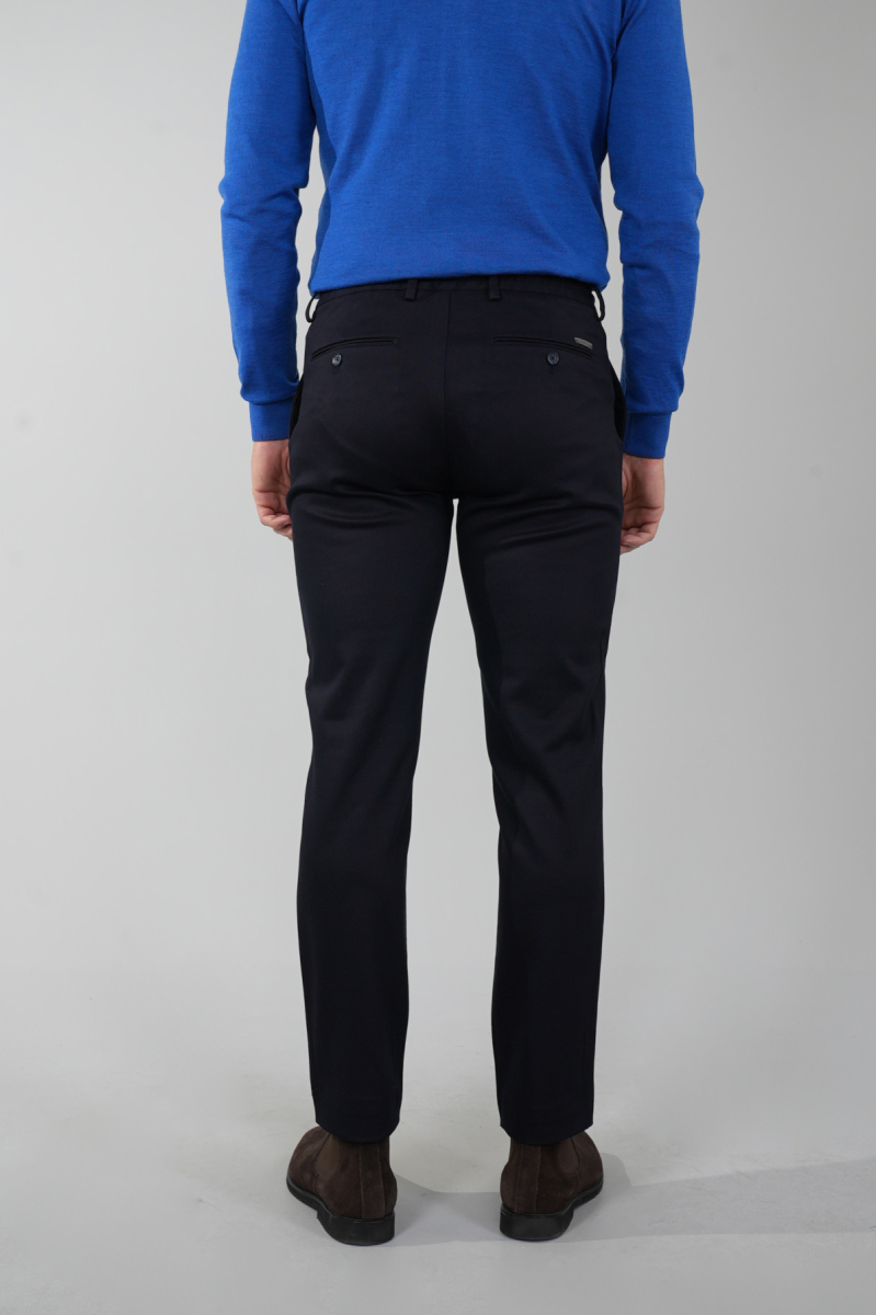 Siyah Doğal Pamuk Lastikli Jagger Pantolon (1)