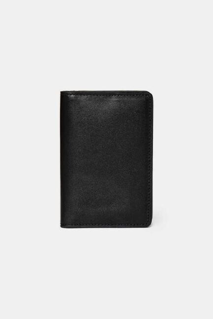 Siyah Düz Analin Deri Erkek Kartvizit (1)