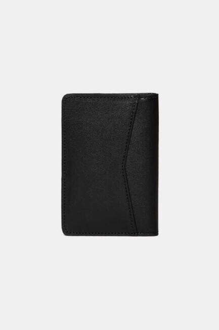 Siyah Düz Analin Deri Erkek Kartvizit - 3