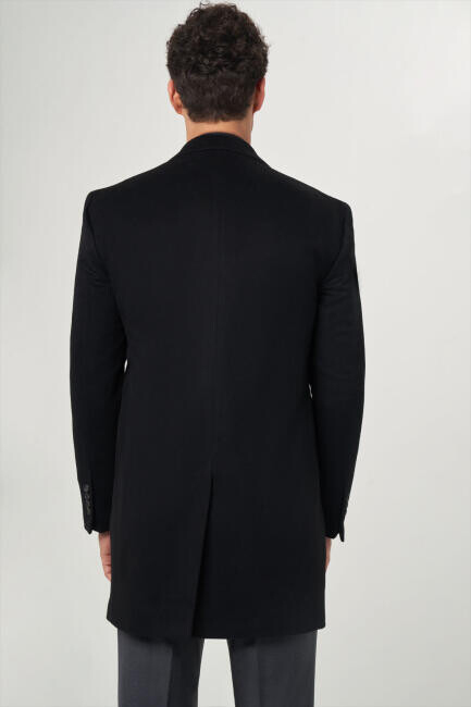 Siyah Erkek Platium Yün Palto (1)