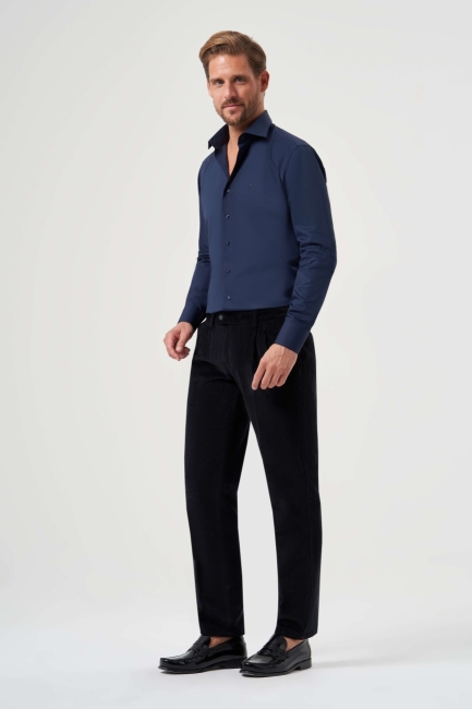 Siyah Kadife Spor Erkek Pantolon - 5