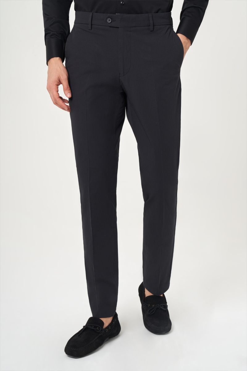 Siyah Pamuk 4 Cepli Spor Erkek Pantolon