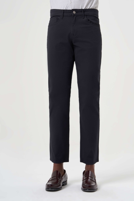 Siyah Pamuk 5 Cepli Spor Erkek Pantolon - 1