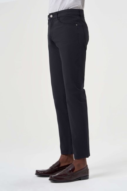 Siyah Pamuk 5 Cepli Spor Erkek Pantolon - 3