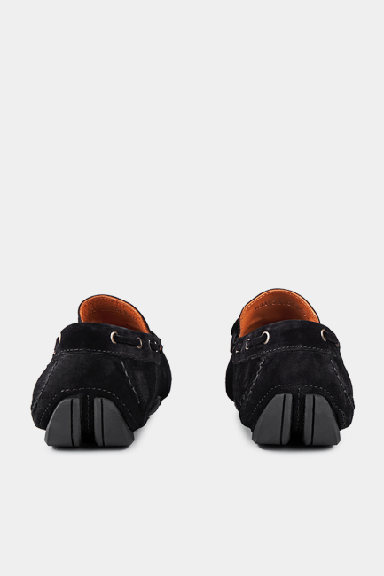 Siyah Süet Loafer Erkek Ayakkabı - 3