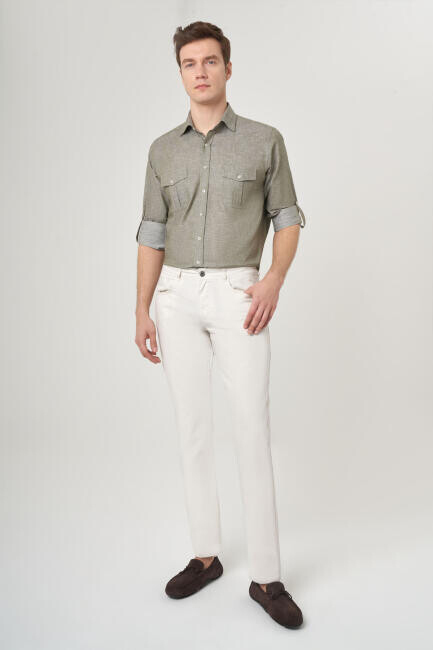 Taş Pamuk 5 Cepli Spor Erkek Pantolon - 5