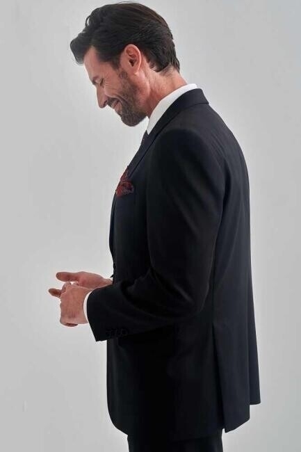 Bisse Men’s Classic Fit 4 Drop Double-Slit Suit BLACK. 5 Bisse Men’s Classic Fit 4 Drop Double-Slit Suit BLACK. 5