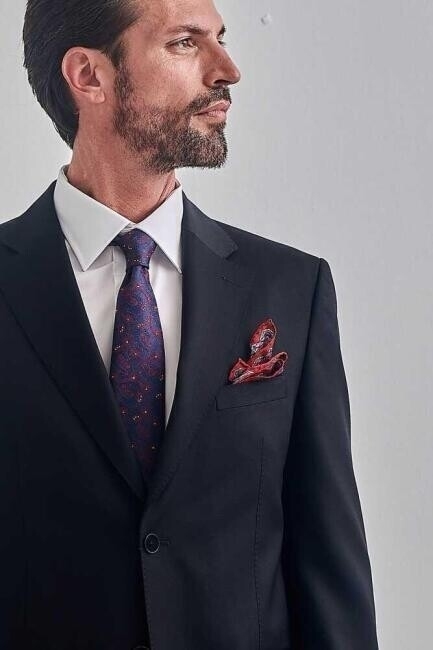Bisse Men’s Classic Fit 4 Drop Double-Slit Suit BLACK. 6 Bisse Men’s Classic Fit 4 Drop Double-Slit Suit BLACK. 6