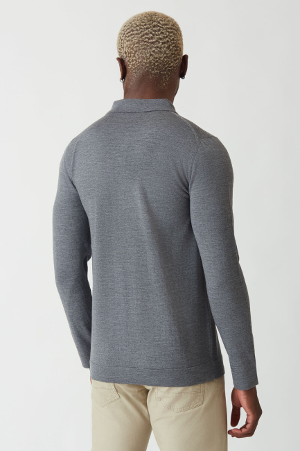 Triko Gri Basic Erkek Gömlek - 2