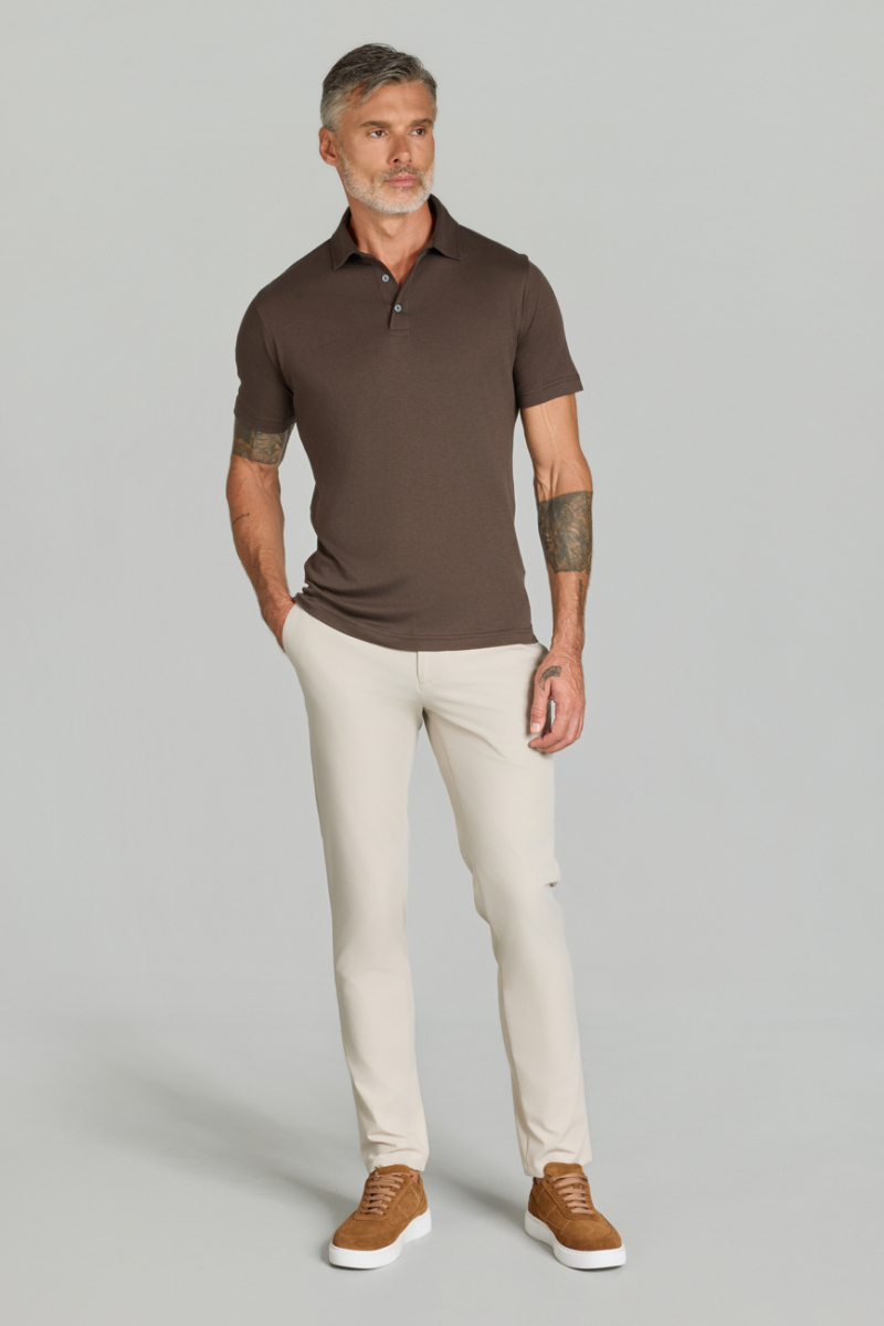 Polo Yaka Kahve Erkek Tshirt - 2
