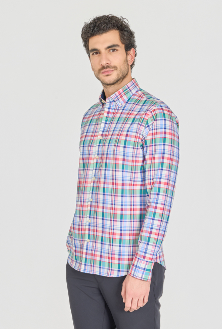 Regular Fit BDK Yaka Cepsiz Kırmızı Erkek Gömlek - (1)